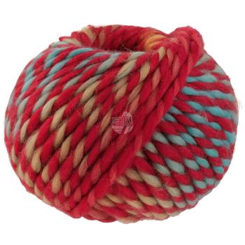 Dolce Farbe 9  Rot/Hellpetrol/Rostorange/Erdbeerrot